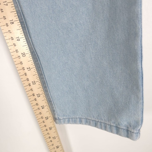 NWT IORANE Brazil Made 🇧🇷 Straight Crop Blue Trouser 100% COTTON E739 Sz 38/S - Picture 7 of 15